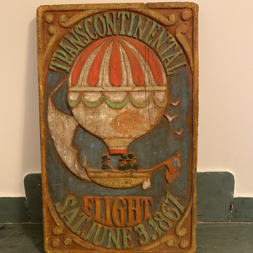 Home decor wooden sign, vintage, boys bedroom, Flight airplane memorabilia 11x18